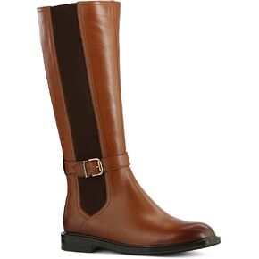 JATAREA Women's Leather Knee-High Boots | Stylish Block Heel Design | Comfortable Leather Bootie for Women | Cushioned Insole for Comfort | Durable and Versatile Design