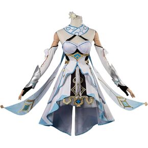 Cosfun Lumine Cosplay Genshin Impact Traveler Lumine Cosplay Costume Upgrade Ver C02895