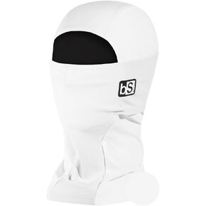 BLACKSTRAP Expedition Hood Dual Layer ExoHinge Balaclava Ski Mask, Maximum Warmth, Helmet Compatible, Adult Unisex, One Size Fits All, [White]
