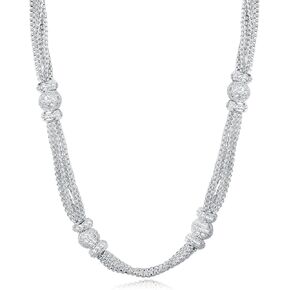 UNY Trendy Elegant Vintage Unique David Fahsion Style Lobster Claps Women Multi String Short Necklace