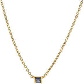 MADEWELL delicate collection birthstone necklace Sapphire One Size