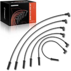 A-Premium Ignition Spark Plug Wires Set of 6 Compatible with Buick Century Rendezvous & Chevrolet Impala Malibu Venture & Pontiac Grand Am Grand Prix Montana & Oldsmobile
