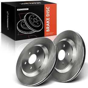 A-Premium 12.44 inch (316mm) Rear Vented Disc Brake Rotors Compatible with Select Ford and Mercury Models - Freestar, Monterey, 2004-2007, 3.9L, 4.2L, 2-PC Set