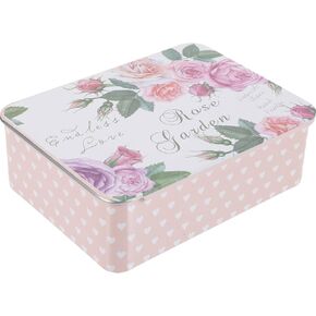 Slide Top Tin Box with Lid Retro Style Push Pull Organizer for Candy Cookies and Small Items Tinplate Storage Container for Crafts and Party Favors