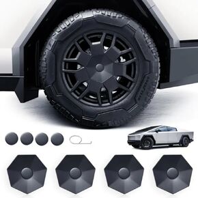 for Tesla Cybertruck Compatible Hub Center Covers, Hub Center ABS Covers for Cybertruck Accessories, Cybertruck Conversions (4)