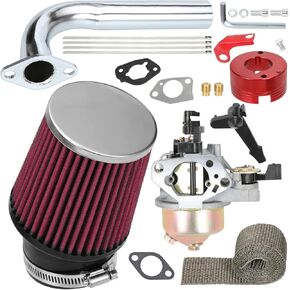 YOXUFA 420cc Carburetor Stage 2 Assembly for Predator 420 301cc 389cc GX390 GX270 GX240 Engine Mini Bike Go Kart Parts