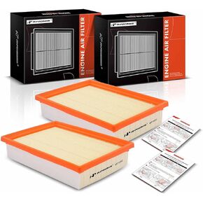 A-Premium 2-PC Engine Air Filter Compatible with Chevrolet Sonic 2012-2020, 1.4L 1.8L, Flexible Panel, Replace# 96950990
