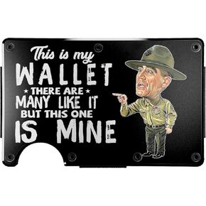 CREWZ Money Clip Slim Credit Card Holder Minimalist Wallet-US Military Card Holder Gifts Retirement Mens-Veterans Day Slim Wallet Minimalist Gifts Fathers Day Christmas Birthday Men Wallet Gift