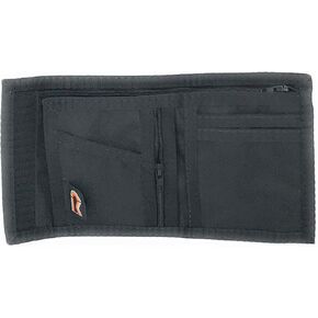 Nylon Bifold Wallet with Zipper Coin Pocket & RFID Blocking Panel. Made in USA