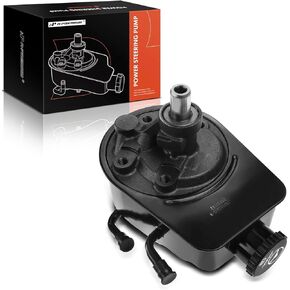 A-Premium Power Steering Pump, with Reservoir, Compatible with Chevy GMC Models - 1990-1995 - C1500 C2500 C3500 K1500 K2500 K3500 Suburban Yukon
