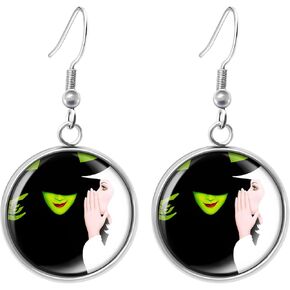 Halloween Witch Metal Earrings for Women,Halloween Costume Accessories Adults,Christmas Party Favors Gifts