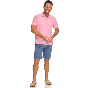 Margaritaville Men's Island Reserve Tropical Border Polo