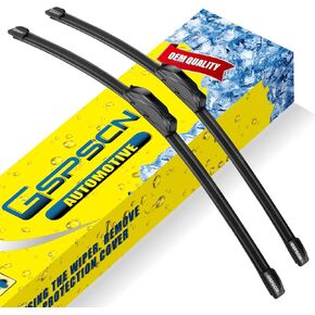 GSPSCN OEM جودة 20 بوصة + 20 بوصة استبدال شفرات ممسحة الزجاج الأمامي الأصلية الممتازة، شفرات ممسحة أوتوماتيكية هادئة ومتينة ومستقرة عالية الأداء لجميع المواسم لخطاف J (حزمة من 2) in Kuwait