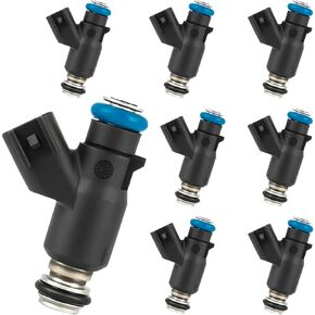 Fuel Injector Compatible with 2010-2013 Chevrolet Express Suburban GMC Savana Sierra Yukon XL 1500 2500 3500 5.3L V8 Trucks Replacement 12613411 Set of 8