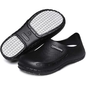 Non Slip Chef Shoes for Men, Men's Non Slip Work Shoes, Waterproof Work Clogs for Men, Slip Resistant Kitchen Shoes, Garden Clogs, Zapatos para Cocina