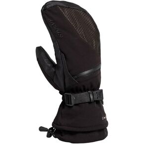 Swany Men's X-Plorer Durable Waterproof Breathable Moisture-Wicking Insulated Warm Winter Mittens for Skiing & Snowboarding