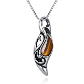 COAI Eye of The Sun Tiger Eye Crystal Necklace