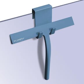 Shower Squeegee for Glass Doors, 9" Inch Width Silicone Rubber Blade Squeegee Window Cleaner Tool Squeegee for Shower Glass Doors Bathroom Mirror Car Window Tile - Gray