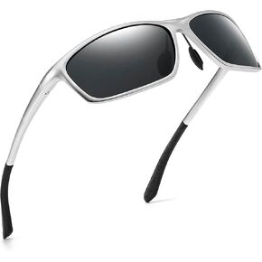 SUNGAIT Sunglasses Men Polarized Rectangle: Sports Sun Glasses UV Protection – Cool Shades for Driving Running Fishing Golf in Saudi Arabia