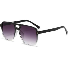EYLRIM Retro Aviator Sunglasses for Women Men Classic 70s Square Frame Sun Glasses Vintage Shades