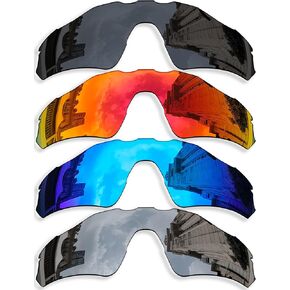 4 Pieces Polarized Replacement Lenses for Oakley Radar EV Path OO9208 Sunglasses, Anti-Scratch and Impact Resistant