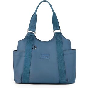 VODIU Large Nylon Tote Bag for Women Everything Bag with Pockets,Waterproof Hobo Purse,Shoulder Handags for Work,Travel