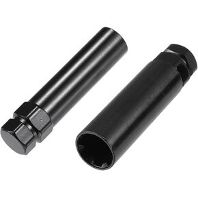 X AUTOHAUX 1 Set 6 Spline and 7 Spline Lug Nut Key with 3/4" and 13/16" Hex Replacement Socket Wheel Lock Removal Tool Kit for Wheels