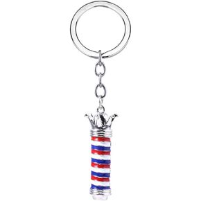 PACKOVE Barber Shop Keychain New Year Gift for Hairdressers Keychains Gifts Hair Stylist Gift Brass Keychain