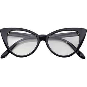 OWL Cateye Sunglasses for Women, Classic Vintage High Pointed Winged 1950s Inspired Glasses Retro Design