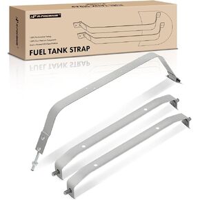 A-Premium Set of 3PCS Fuel Tank Straps Compatible with Jeep Models - 1973-1990 - Commando Wrangler Scrambler CJ5 CJ6 CJ7 DJ5 DJ5, 2.2L 2.5L 3.8L 4.2L 4.6L 5.0L, OHV