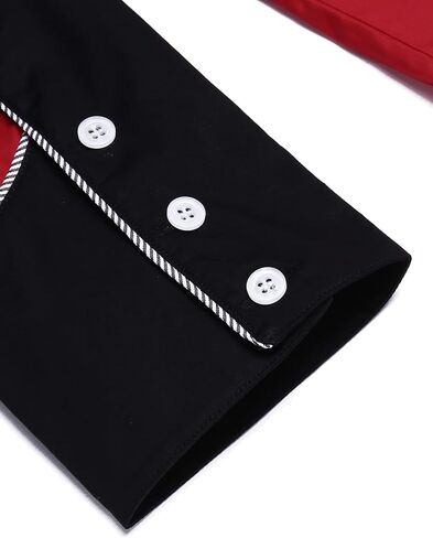 COOFANDY Men's Cowboy Shirtss Embroidered Rose Design Shirts Western Long Sleeve Button Down Shirts in Saudi Arabia