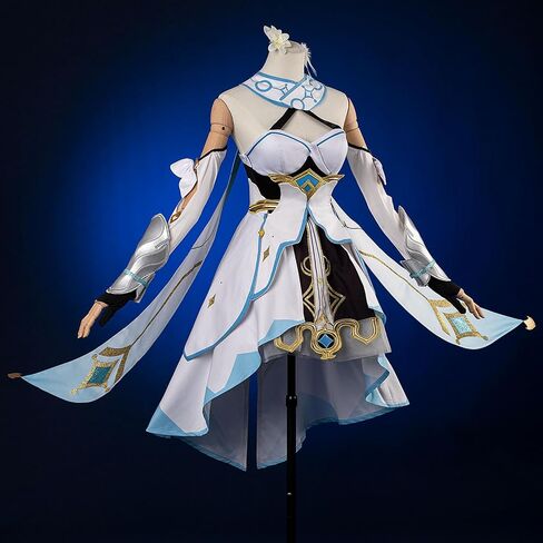 Cosfun Lumine Cosplay Genshin Impact Traveler Lumine Cosplay Costume Upgrade Ver C02895 in Saudi Arabia