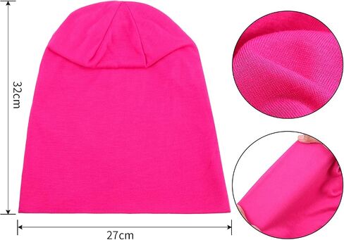 Outus 6 Pieces Thin Knit Slouchy Beanies Cap Chemo Sleep Cap Dwarf Hat for Women Men (Multi-Color) in Saudi Arabia