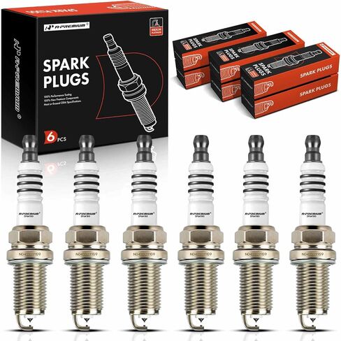 A-Premium Iridium Platinum Spark Plugs (Pack of 4) Compatible with Toyota Corolla & Volkswagen Jetta & Chevrolet Cruze & Subaru Impreza & Mercedes-Benz C230 & Audi A4 & Mini Cooper in Saudi Arabia