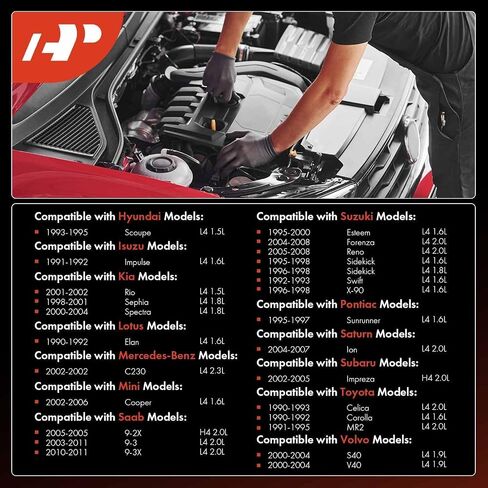 A-Premium Iridium Platinum Spark Plugs (Pack of 4) Compatible with Toyota Corolla & Volkswagen Jetta & Chevrolet Cruze & Subaru Impreza & Mercedes-Benz C230 & Audi A4 & Mini Cooper in Saudi Arabia