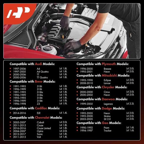 A-Premium Iridium Platinum Spark Plugs (Pack of 4) Compatible with Toyota Corolla & Volkswagen Jetta & Chevrolet Cruze & Subaru Impreza & Mercedes-Benz C230 & Audi A4 & Mini Cooper in Saudi Arabia