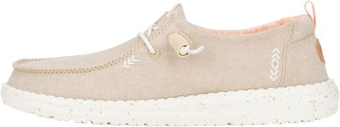 Hey Dude Wendy Chambray Bright White Size 8, Women’s Shoes, Women’s Slip-on Loafers, Comfortable & Light-Weight in Saudi Arabia