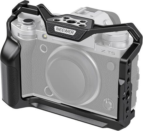 NEEWER X-T5 L Plate Handgrip, Metal L Bracket with 1/4" & 3/8" Threads, Silicone Grip, Shutter Release Button, Arca Type Baseplate for RS4 RS3 Gimbals, Compatible with SmallRig Accessories, CA099 in Saudi Arabia