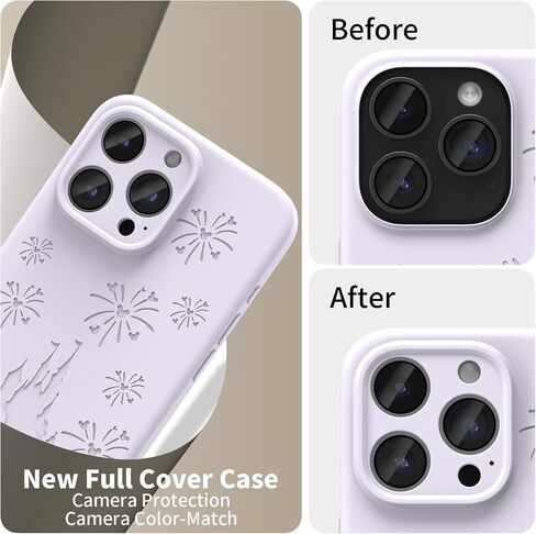 Magnetic Case Compatible with iPhone 16 Pro Max Case, Compatible with Magsafe, Camera Protection, Cute and Durable Liquid Silicone Phone Case for Women and Girls, Engraved Pink Castle Pattern in Saudi Arabia