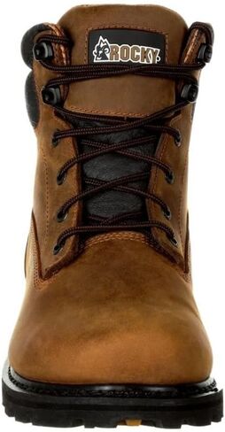 حذاء عمل Rocky للرجال مقاوم للماء مقاس 6 بوصات، بني، 13 D in Kuwait