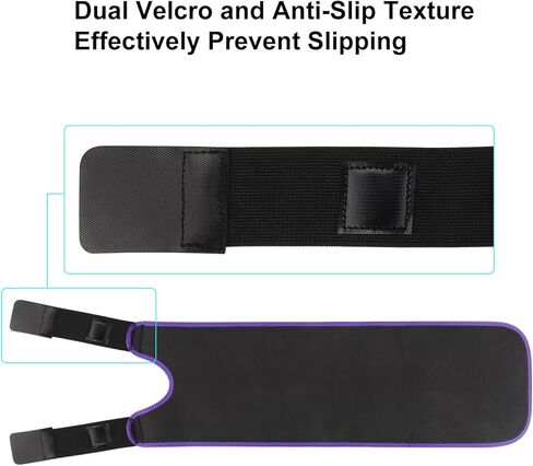 دعم دعامة الفخذ من سوبرجير، أكمام ضغط رباعية قابلة للتعديل، لف الفخذ من النيوبرين، أكمام مضغوطة للساق العلوية للنساء والرجال، رائعة لاستعادة إجهاد إصابة العضلات، أسود in Kuwait