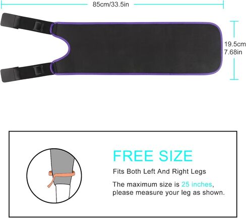 دعم دعامة الفخذ من سوبرجير، أكمام ضغط رباعية قابلة للتعديل، لف الفخذ من النيوبرين، أكمام مضغوطة للساق العلوية للنساء والرجال، رائعة لاستعادة إجهاد إصابة العضلات، أسود in Kuwait