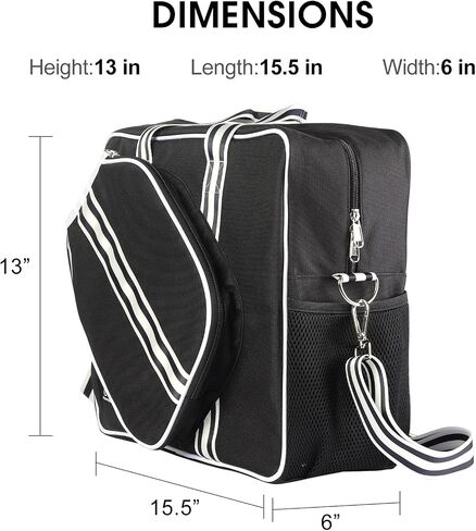 Pickleball Bag,Pickleball Bag for Women and Men,Pickleball Gift,Pickleball bag with fence Hook, Pickle Ball Bags (Pink/Black) in Saudi Arabia