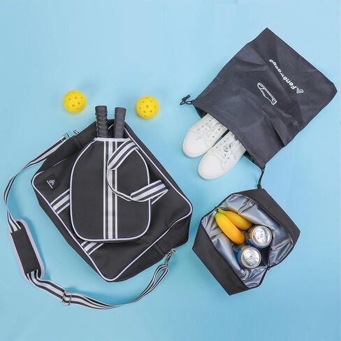 Pickleball Bag,Pickleball Bag for Women and Men,Pickleball Gift,Pickleball bag with fence Hook, Pickle Ball Bags (Pink/Black) in Saudi Arabia