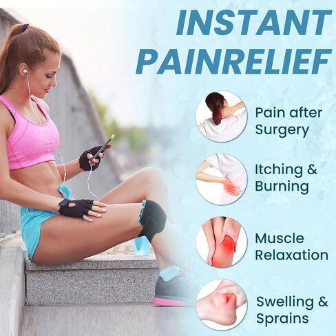 عبوات ثلج للإصابات قابلة لإعادة الاستخدام، مجموعة عبوات ثلج هلامية ساخنة وباردة من سبورتنير - علاج محمول للركبة والكتف وتخفيف آلام الكاحل - ضغط بارد للإصابات والتهاب المفاصل والتعافي - المنزل والمكتب والسفر in Kuwait