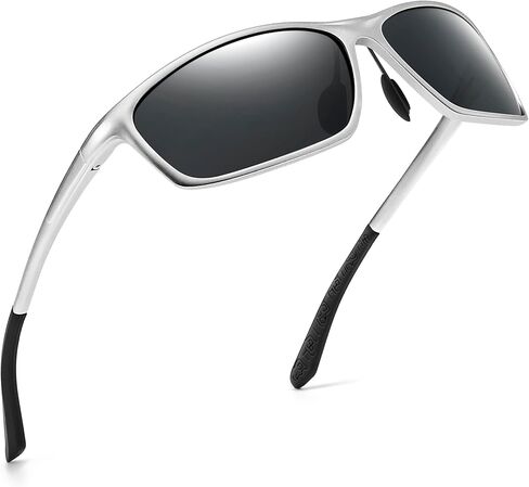 SUNGAIT Sunglasses Men Polarized Rectangle: Sports Sun Glasses UV Protection – Cool Shades for Driving Running Fishing Golf in Saudi Arabia