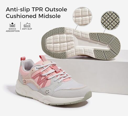 LUCKY STEP Women's Platform Fashion Sneakers Classic Casual Walking Shoes Running Trendy Travel Tennis Colorful Footwear in Kuwait