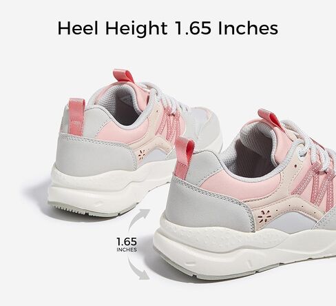 LUCKY STEP Women's Platform Fashion Sneakers Classic Casual Walking Shoes Running Trendy Travel Tennis Colorful Footwear in Kuwait