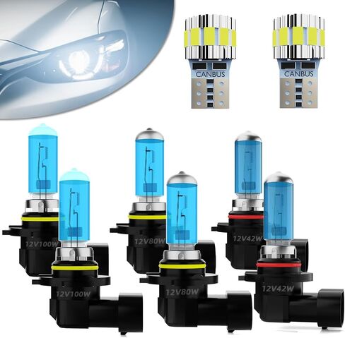 Headlight Bulbs Fit For Chevrolet Colorado 2015-2020, 9005 H11 High Low Beam Combo, Super Bright 5500K White Light High Performance Halogen Light Bulbs, 4PCS in Kuwait