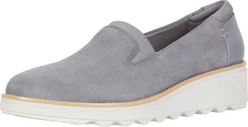 Clarks Women's Sharon Dolly Loafer, Black, 8 Wide in Saudi Arabia